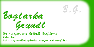 boglarka grundl business card